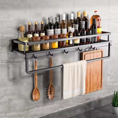 Wall Mounted Kitchen Shelf, Seasoning Rack