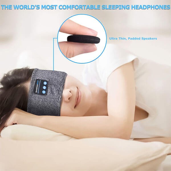 Wireless Headphones for Sleeping, Bluetooth Headphones with Long Battery Life for Bed