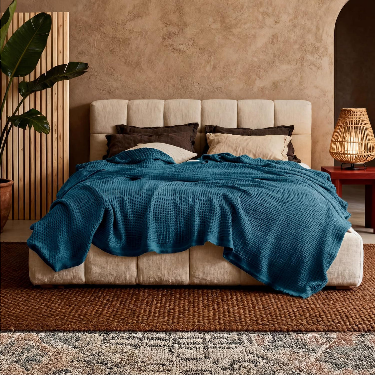 Cotton Throw Blanket, Lightweight Queen Size Blanket – image 50