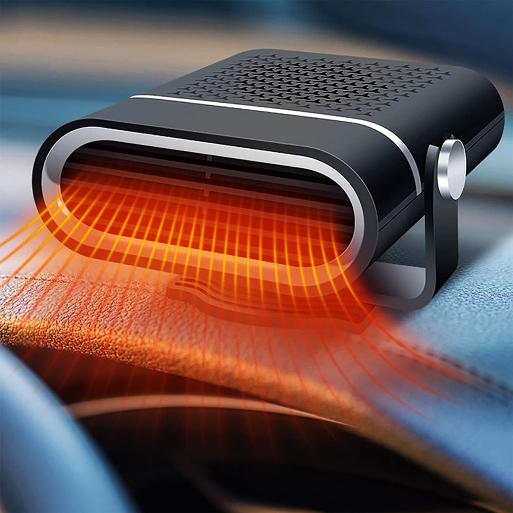 Portable Car Heater, Car Defroster with Warm Air, 12V Car Heater Fan, Windshield Defroster for Cigarette Lighter Socket