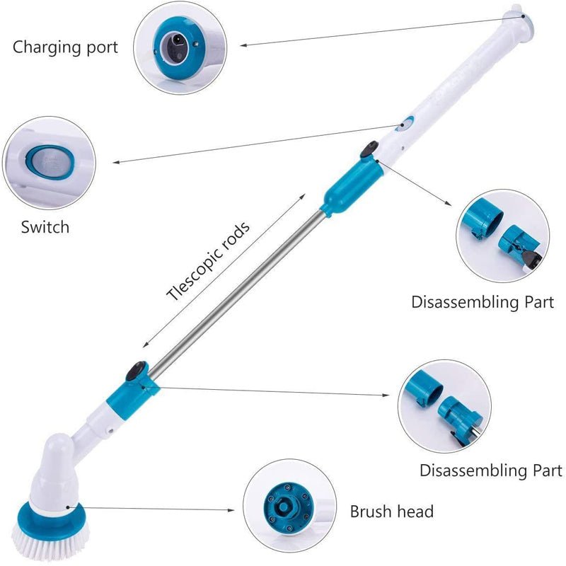 Electric Spin Scrubber, Cordless Power Scrubber with Adjustable Handle – image 4