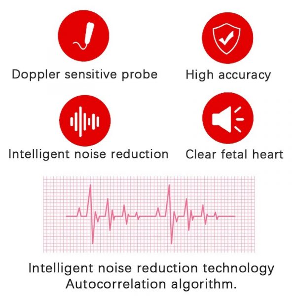 Fetal Doppler for Pregnancy, Handheld Baby Doppler with LCD Display – image 5