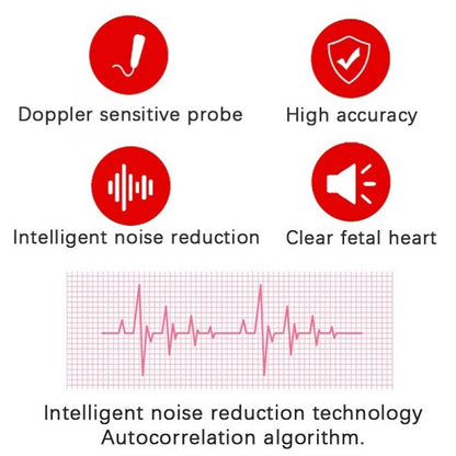 Fetal Doppler for Pregnancy, Handheld Baby Doppler with LCD Display – image 5