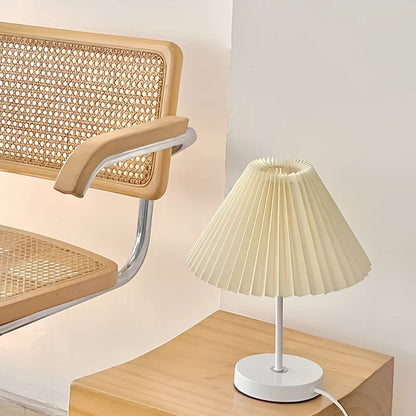 Pleated Fabric Shade Table Lamp 5