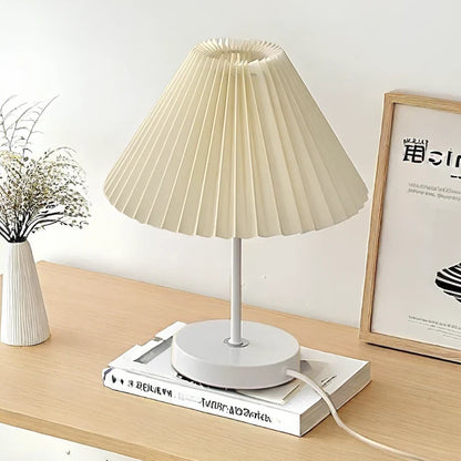 Pleated Fabric Shade Table Lamp 6